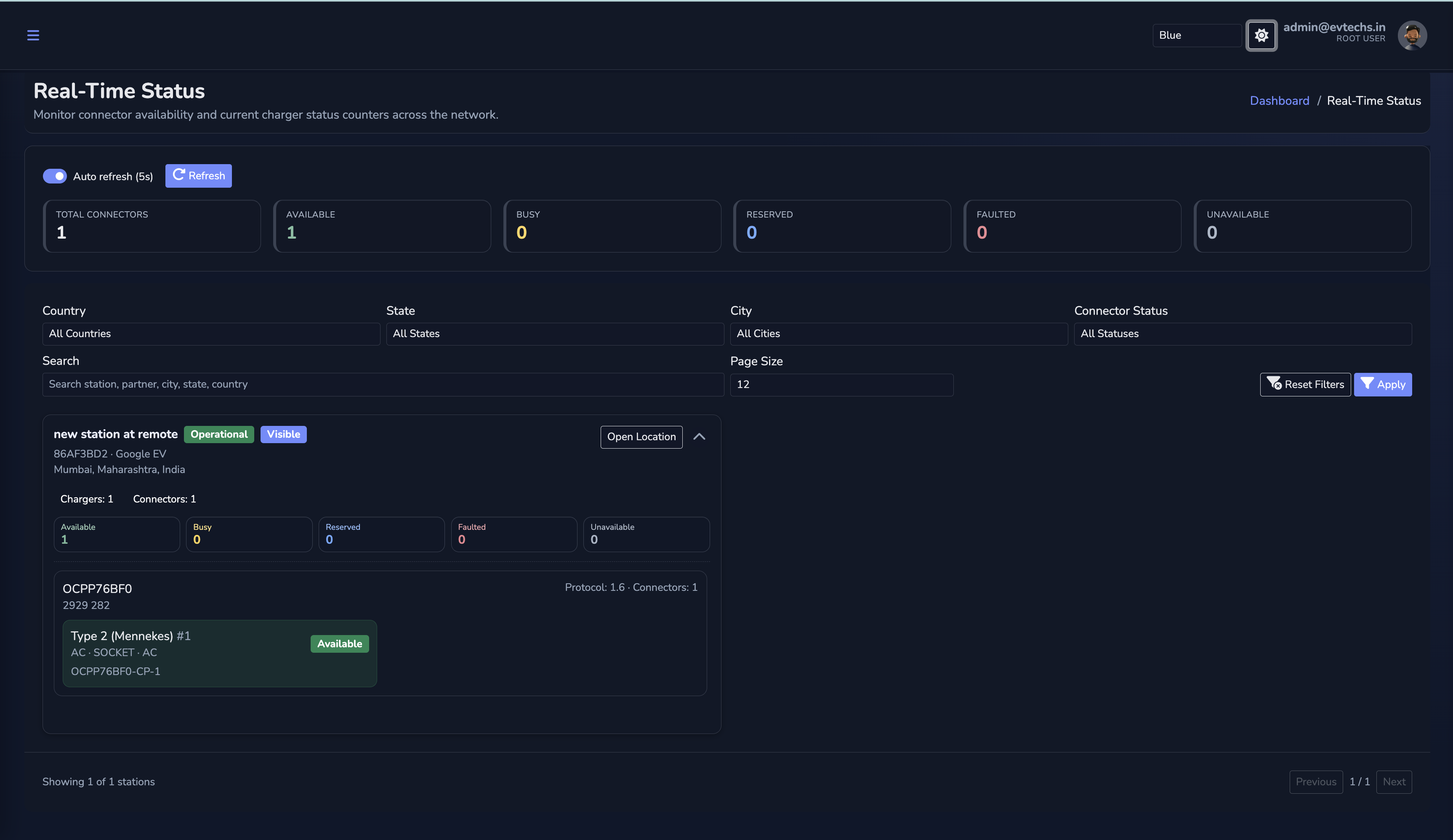 Live Monitoring Dark